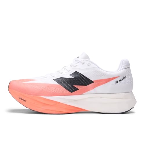 New Balance New Balance Men's FuelCell SuperComp Elite V5 Running Shoe, Urgent Red/White/Black, 14 W