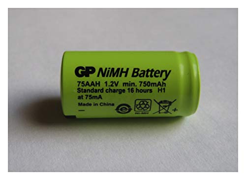 GP 75AAH   Pilas recargables (2/3 AA, 1,2 V, 750 mAh, Ni MH)