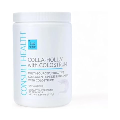 Consult Health Colla Holla- Multi-Sourced Collagen Verisol Protein Powder with Colostrum for Skin Elasticity, Wrinkle Reduction, Healthy Hair & Joint Support. 8.36 oz Cover