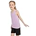 Weymuic 6 Pack Girls Kids Tank Top Active Quick Dry Sleeveless Moisture Wicking Tank Tops Performance Shirts