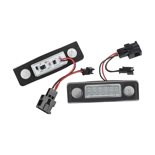 Luz LED de matrícula para Skoda Octavia 2 Facelift 2009-2012 bombilla blanca trasera