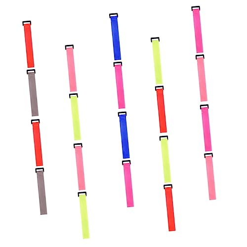 GOOHOCHY 20pcs Angling Rod Binding Straps Adhesive Fishing Pole Tied Straps Practical Accessories for Anglers Random Color