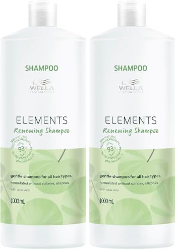 Image of Wella Professionals Elements Renewing Shampoo Sulfate Free(1000ml) (Pack of 2)
