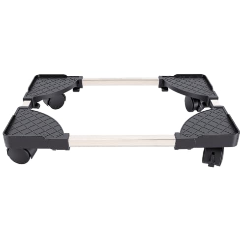 Soporte para torre de computadora Luocute, soporte móvil ajustable con 4 ruedas bloqueables para la mayoría de torres de PC bajo escritorio (Negro) miniatura 1