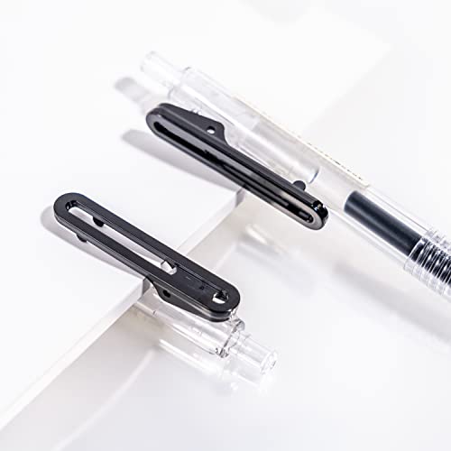 Bolígrafos de Gel Retráctiles Ultra Finos 0.38mm Tinta Negra 12 Unidades miniatura 2