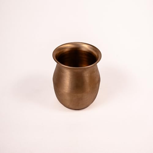 Image of Zishta Kansa Tulsi Lota /Kalash | Perfect for Daily Rituals, Pooja, Drinking Water | Capacity 340 ml