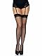 LEG AVENUE Damen Leg Avenue 1001 Strumpfwaren, Schwarz, Einheitsgröße EU
