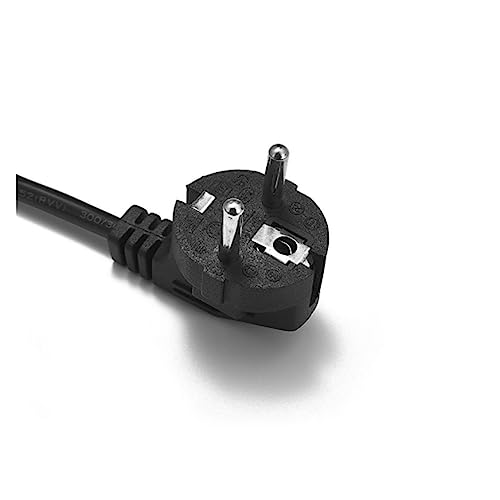 Cable de alimentación conector europeo ángulo 2 redondo miniatura 2