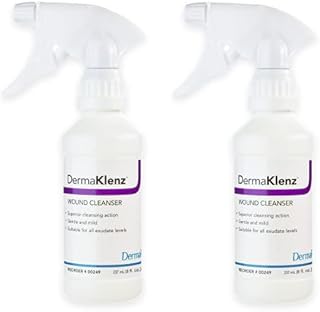 DermaKlenz Wound Cleanser – Mild, No Rinse Spray Cleanser With Zinc Acetate – Detergent Free – 2 Spray Bottles, 8 fl oz Each