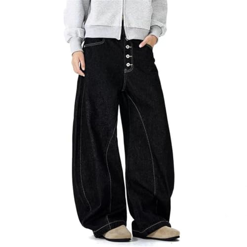 Men Jeans Denim Pants Loose Straight Leg Design Wide Leg Trousers2