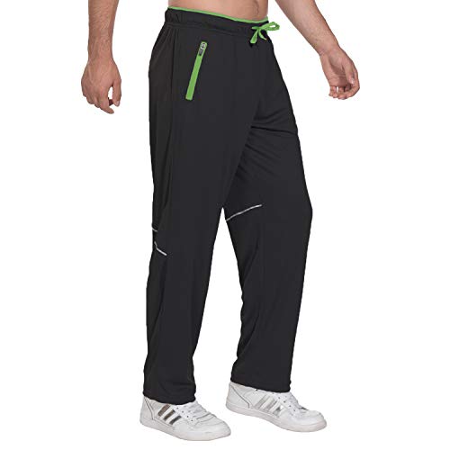 image for MAPILEKT New Men's Zipper Pocket Light Fitness Exercise Jogging Night 