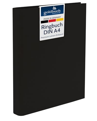 goldbuch 37935 Bella Vista Classeur photo à anneaux 26 x 32 cm Classeur photo en lin à personnaliser et à remplir soi-même Format A4 Idéal pour voyage et...