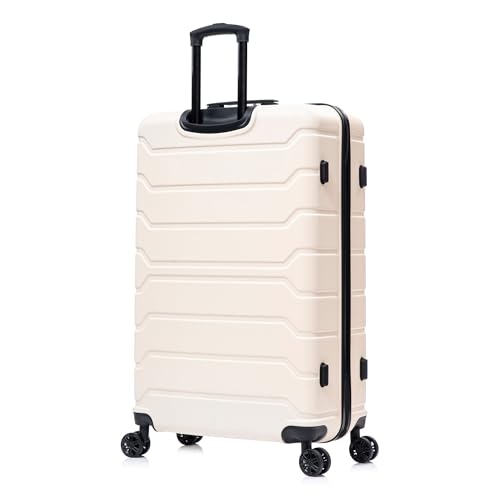 Image of InUSA TREND Luggage with Spinner Wheels | Durable lightweight Hardside Suitcase, Travel Bag with Handle and Trolley | 32-inch Extra-Large Checked luggage | Sand