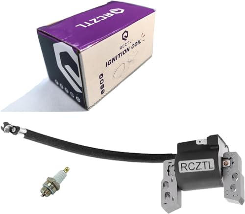 RCZTL 590454 Ignition Coil with Spark Plug Fit Briggs & Stratton Engine Models:129H00 Series(0005-0185) Engine For Toro 38629 38629C 38637 28637C 62925 Snowthrower Replace 802574 799381 790817 692605