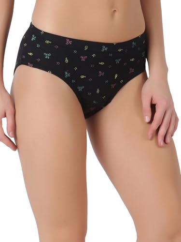 Image of Dollar Lehar Super Combed Cotton Women's Printed Hipster Panty - Actual Print May Vary