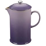 Le Creuset PG8200-10BP Stoneware French Press Coffee Maker 27 oz Provence