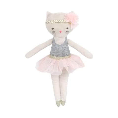 MON AMI Kacie The Kitty Ballerina Stuffed Doll – 9”, Soft Plush Animal Doll, Use as Toy or Room Decor, Great Gift for Kids of All Ages Cover