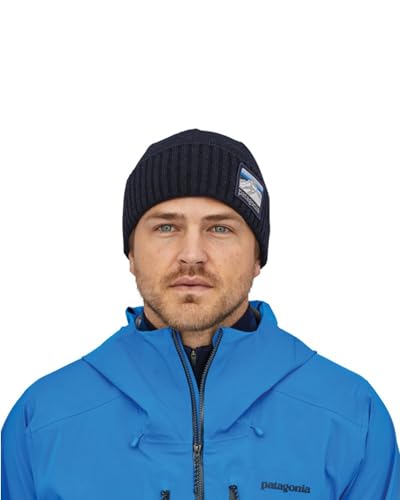 Patagonia Herren Brodeo Beanie, Schwarz, Einheitsgröße EU