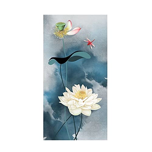 Peinture Diamant 5D Lotus Blanc pour Décoration Murale Salon