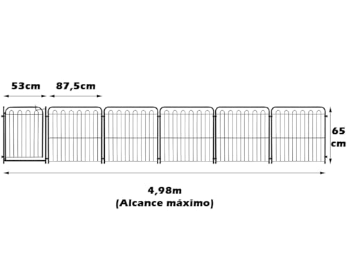 Kit Cercado PetMix 5 Módulos + Portão