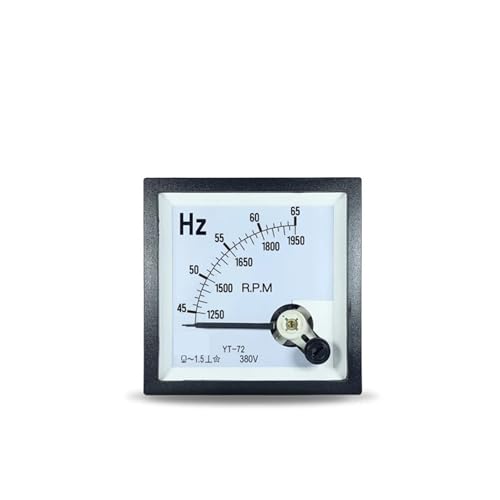 Tachymètre fréquencemètre YT72 double échelle 45-65Hz 220V