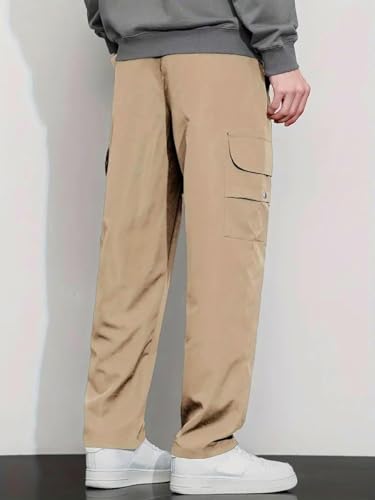 Image of LookMark Men's Cargo Pants Stylish and Comfortable | Men's Cargo Pants with Multiple Pockets | Ideal for Casual Wear, Outdoor Activities, and Everyday Use