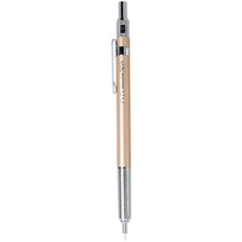 Champagne mechanical pencil 0.3mm metal rod center of gravity hand-painted anti-breaking mechanical pencil Cover