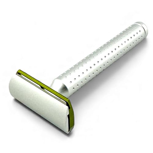 Parker Safety Razor - Der AeroShave Rasierhobel aus Aluminium mit 5 Klingen – 35°-Winkel mit Präzisionsklingenbelichtung – für Männer und Frauen – leichte Aggression