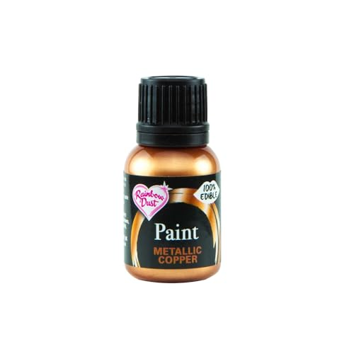 Rainbow Dust - Peinture alimentaire 100% comestible 25 ml (Metallic Copper)