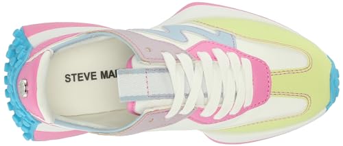 Steve Madden Girls Shoes JCAMPO Girls Campo Sneaker, Neon Multi thumb #4