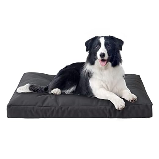 SHINERA Cama para Perros Impermeable - 76 x 50 cm Cojín Oxford para Perros Pequeños de Tamaño Mediano - Colchón Ortopédico para Mascotas para Jaulas para Perros con Parte Inferior Antideslizante