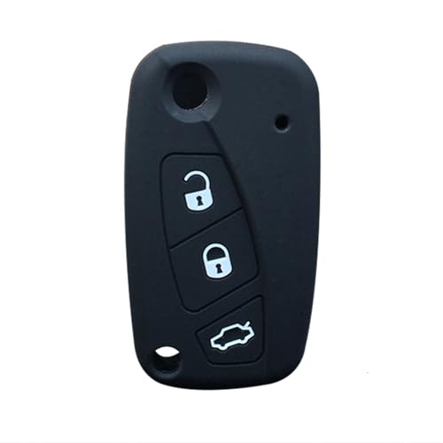 Boîtier clé Fiat en silicone anti-rayures pour Punto Panda