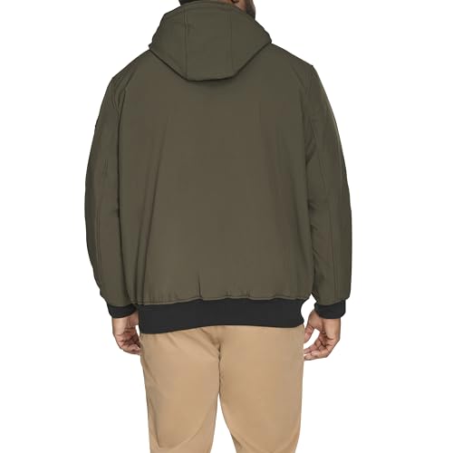 Image of DOCKERS Men's Softshell Sherpa Lined Bomber Jacket (Standard and Big & Tall)