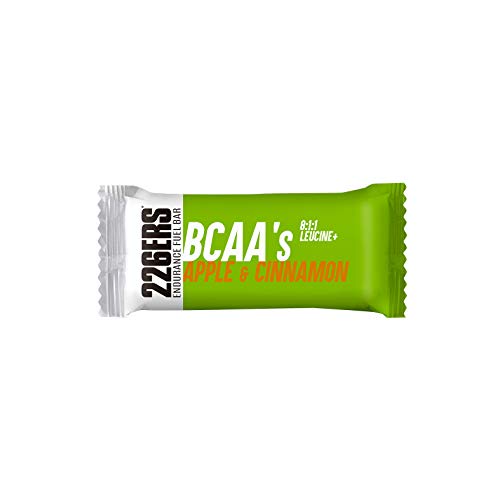 226ERS EFB | Endurance & Energy Bars, Barrita Energética para Mayor Resistencia con BCAAs 8:1:1 y Multivitaminas, Snack Saludable Sin Gluten, Manzana & Canela - 1 Barra