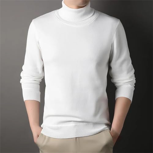 Men's Turtleneck Pullover Winter Cashmere Sweater Thick Warm Knitted Sweater2