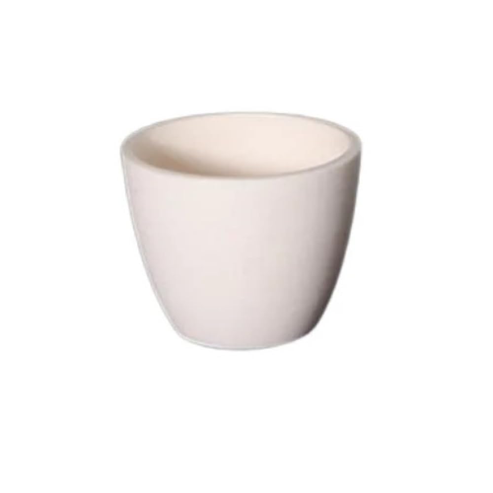 Crisol de corindón de alúmina de alta densidad (1 unidad) sin tapa (5 ml a 500 ml) for experimentos de laboratorio y fusión de metales.(100ml)