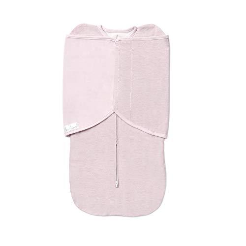Image of BreathableBaby Adjustable 3-in-1 Soft Premium Cotton Newborn Swaddle Trio Blanket & Wrap, (Infants 0-4 months) – Pink Heather, Arms Up, Arms Down, Arms Out