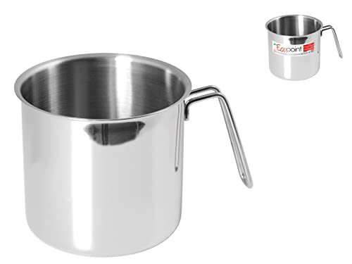 Home Ecopoint Bollilatte, Acciaio Inossidabile, Argento, 1 lt