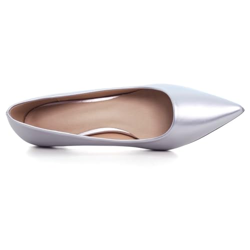 Image of Women's Low Kitten Heel Pumps Classic Fashion Dress Pumps Simple Heeled Shoes for Office Work