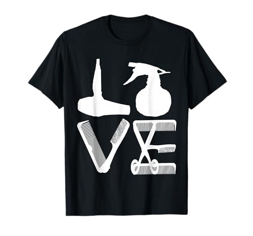 Hairdresser Love Hair Salon Haircutter Hairstylist Barber T-Shirt