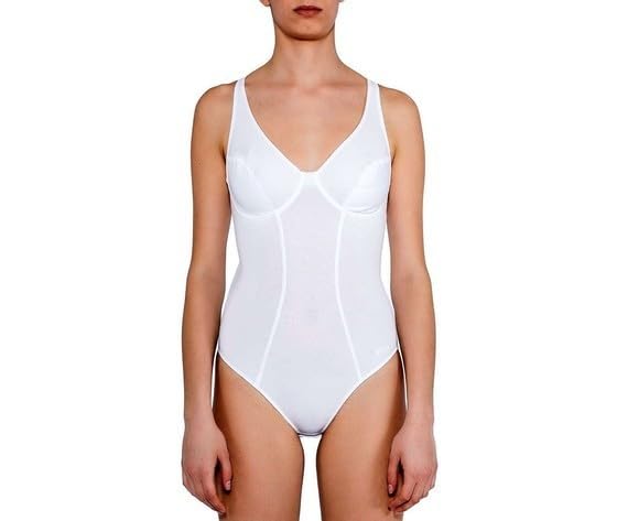 Body Fitness en coton élastique LORMAR blanc taille 2 pour femme
