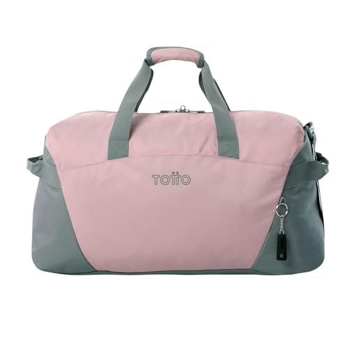 TOTTO - Bolsa de Deporte, Modelo Active Pro M, Medidas 55 x 30 x 22.5 cm, Capacidad 37 L, Asa de Mano, Correa Ajustable Hombro, Argollas para Candado en Cremallera Principal, Color Keepsake Lilac