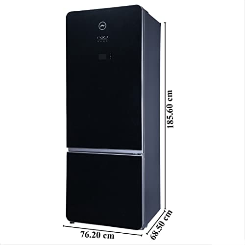 Godrej 430 L 3 Star Inverter Frost-Free Double Door Refrigerator (RB NXWAURA 445B 25 RI OX BK, Onyx amazinggiftidea-com