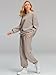 AUTOMET Womens 2 Piece Outfits Sweatsuit Lounge Sets Oversized Sweatshirt Baggy Sweatpants Fall Fashion with Pockets CoffeeGrey M