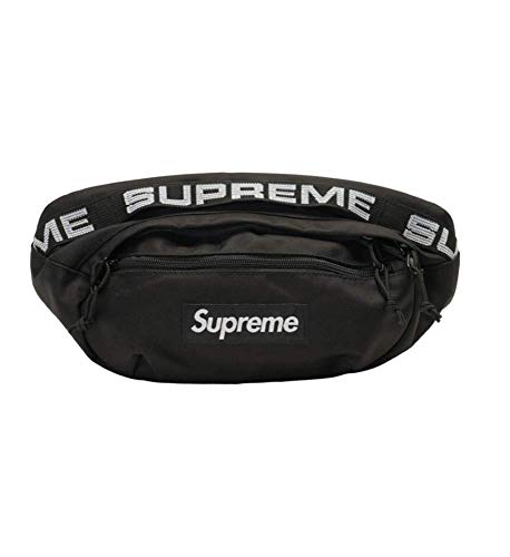 UNIK Nouveau Suprême Top Fanny Banane Unisexe Edition Spéciale Marque Brodées Bagg Pack Randonné Sacoche de Rangement Noir