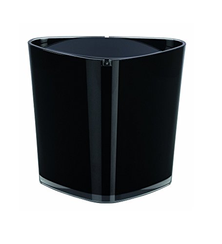 Spirella Papelera 1L-TRIX ACRYL Black 1215468, Negro, Estandar