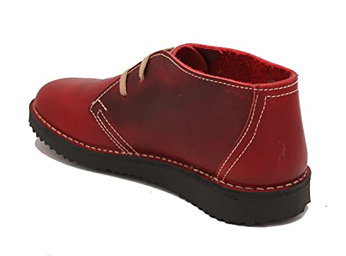 Desert boots Oxygen Dresden rouge en taille 38 pour femme