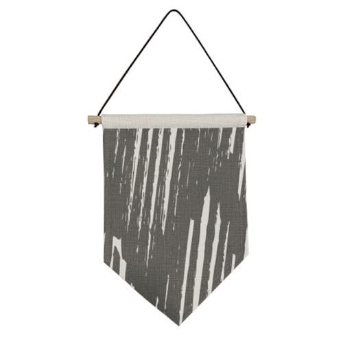 Drapeau en toile texturé haut de gamme avec motif de lignes art abstrait