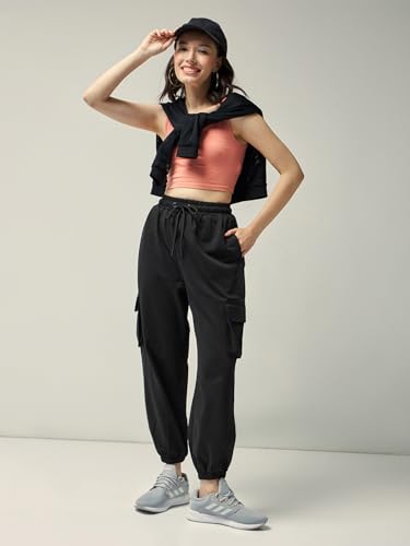 Image of Bewakoof Air 1.0 Women's Solid Oversized Plus Size Joggers