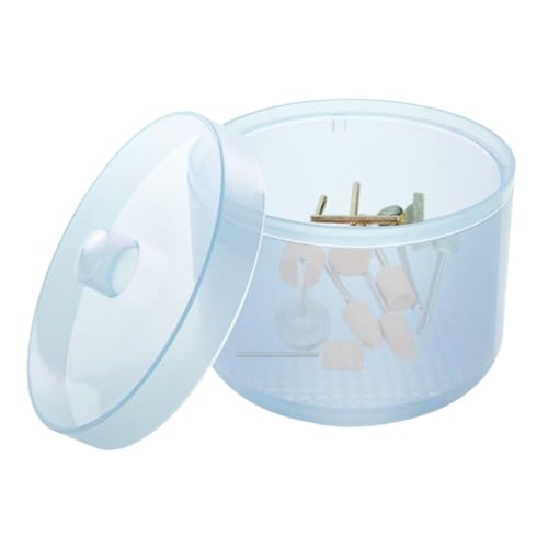 zjhukfmc Limpiador de herramientas de uñas, contenedor de limpieza de cortaúñas, caja de limpieza multifuncional para manicura, pedicura, salón, viajes